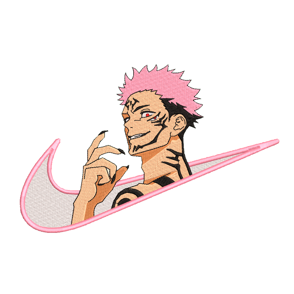 DISEÑO BORDADO SUKUNA SWOOSH