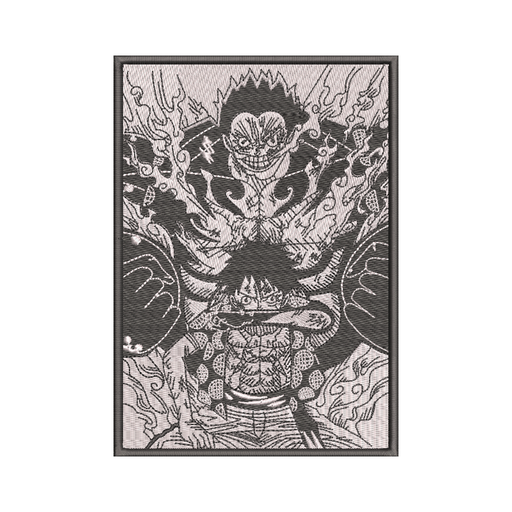 DISEÑO BORDADO LUFFY RECTANGLE