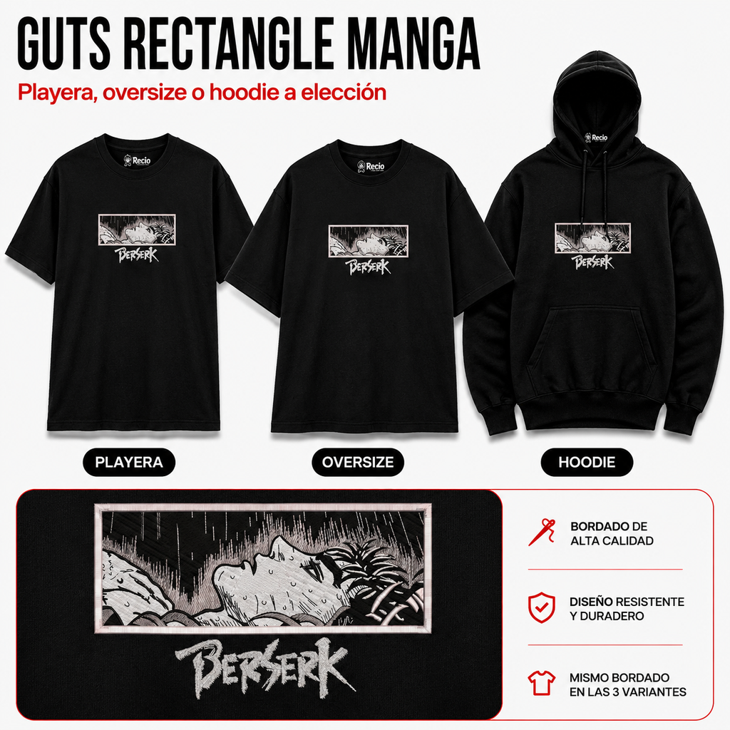 BERSERK GUTS RECTANGLE MANGA