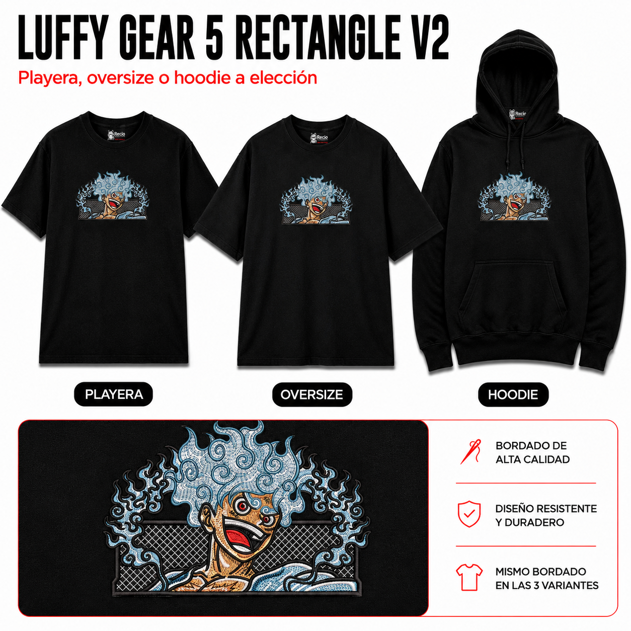 One Piece Luffy Gear 5 Rectangle V2