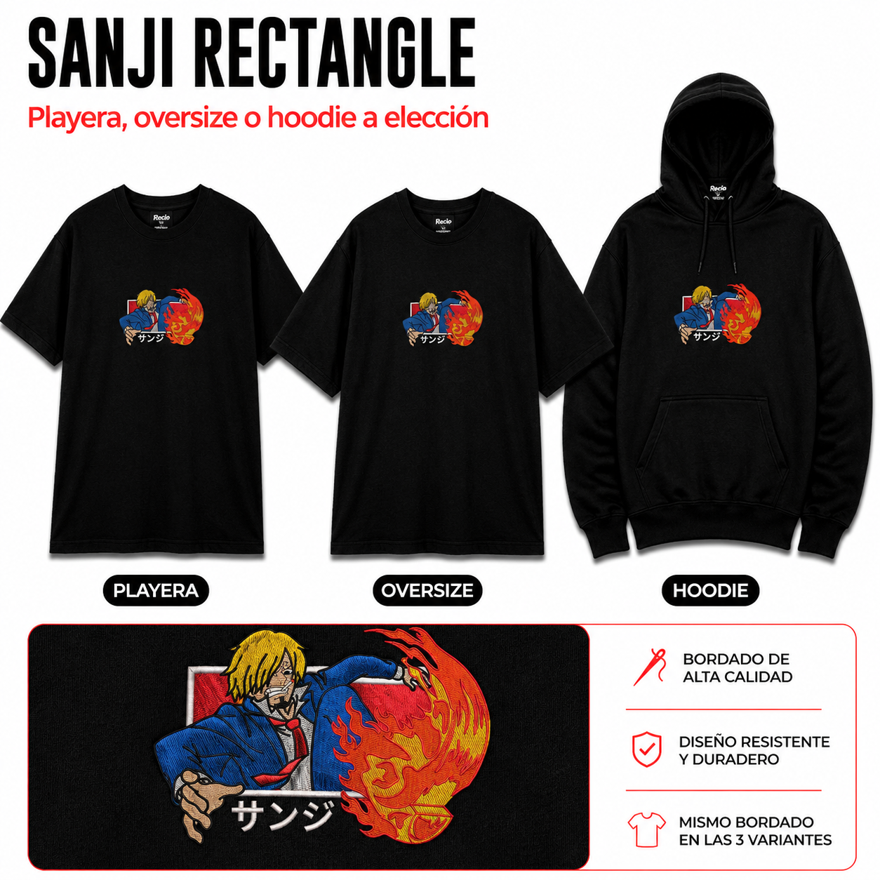 One Piece Sanji Rectangle