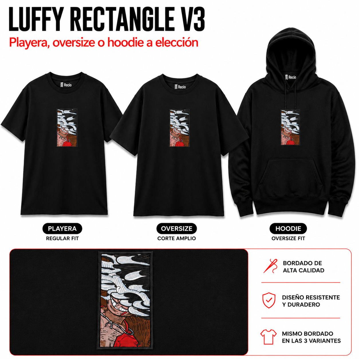 One Piece Luffy Rectangle V3