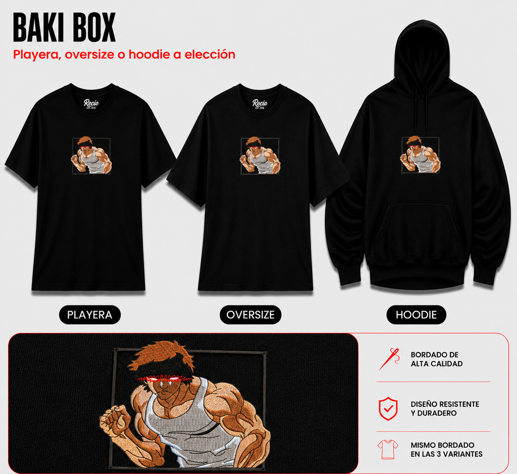 DISEÑO BORDADO BAKI BOX
