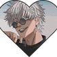 JUJUTSU KAISEN BORDADO GOJO CORAZON