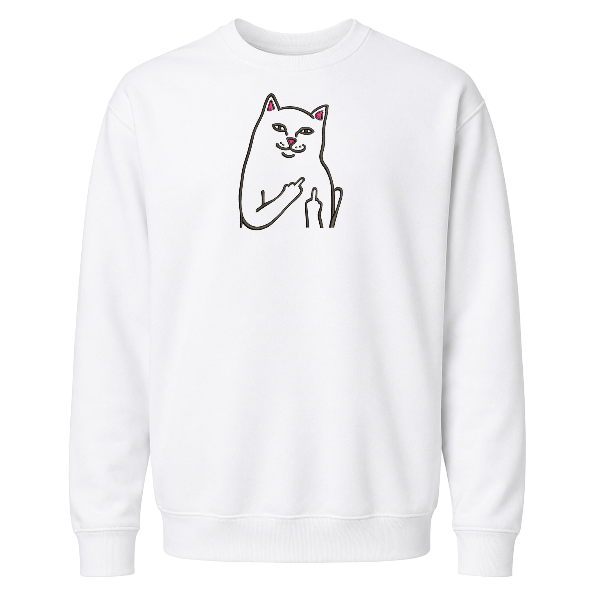 DISEÑO BORDADO GATO SACANDO DEDO