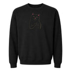 DISEÑO BORDADO GATO SACANDO DEDO