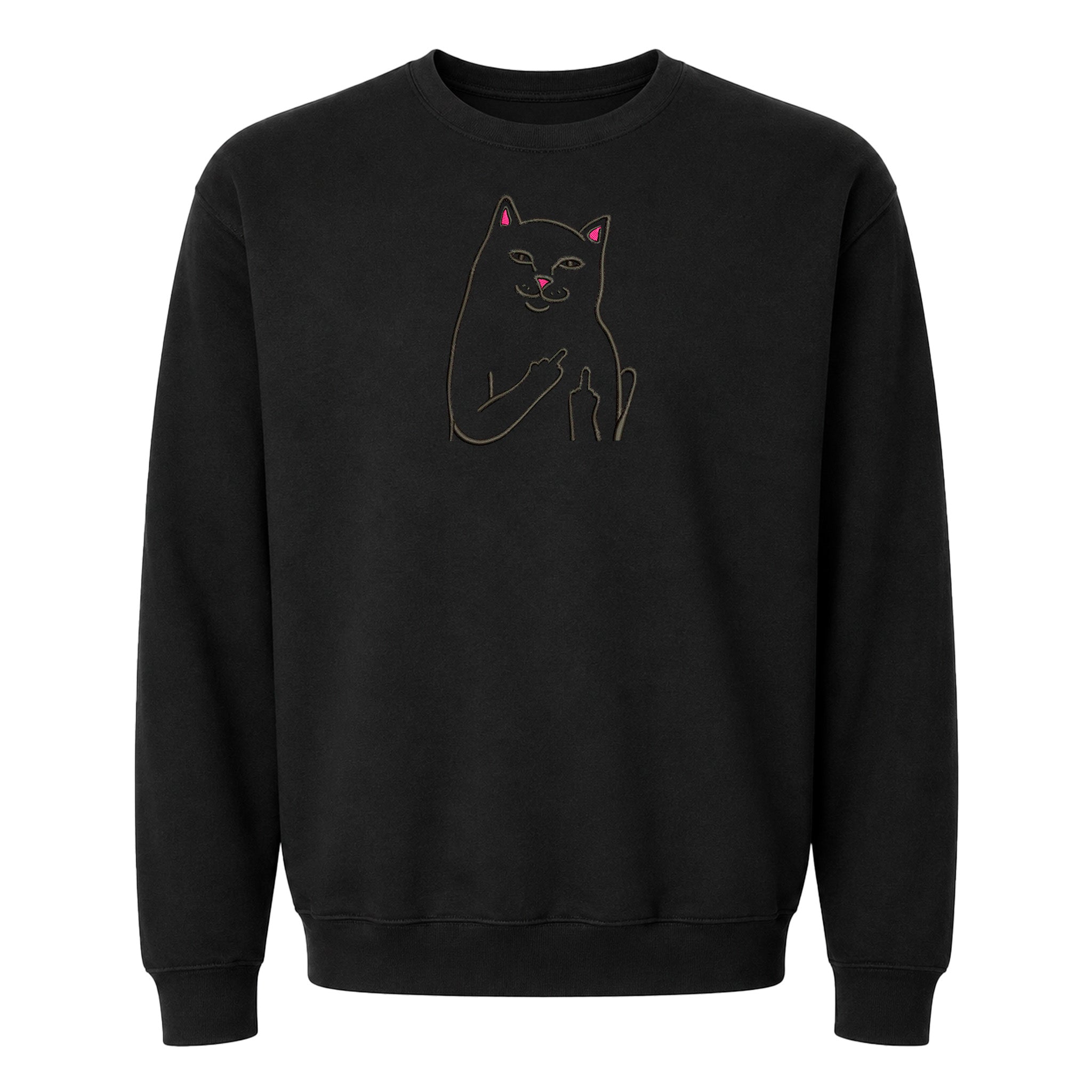 DISEÑO BORDADO GATO SACANDO DEDO