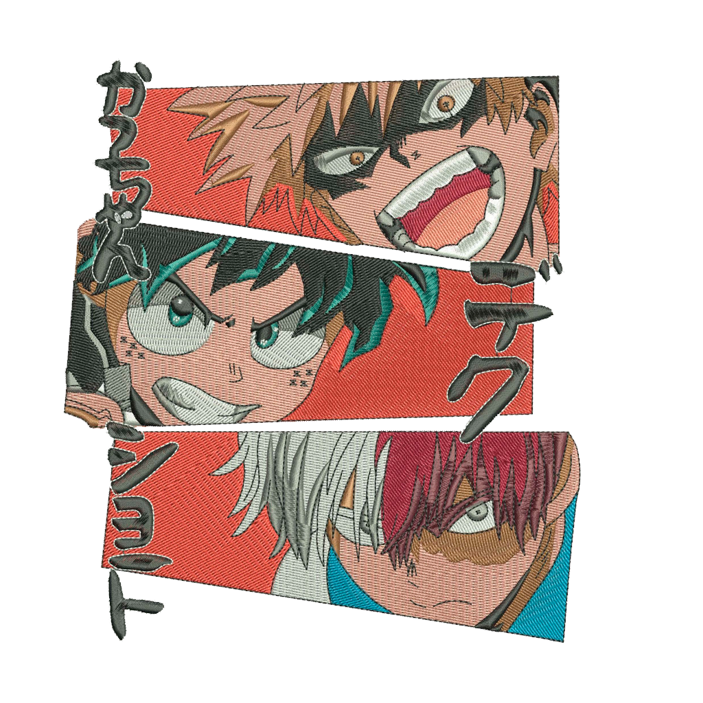 My Hero Academia Shoto-Izuku-Katchan Rectangles