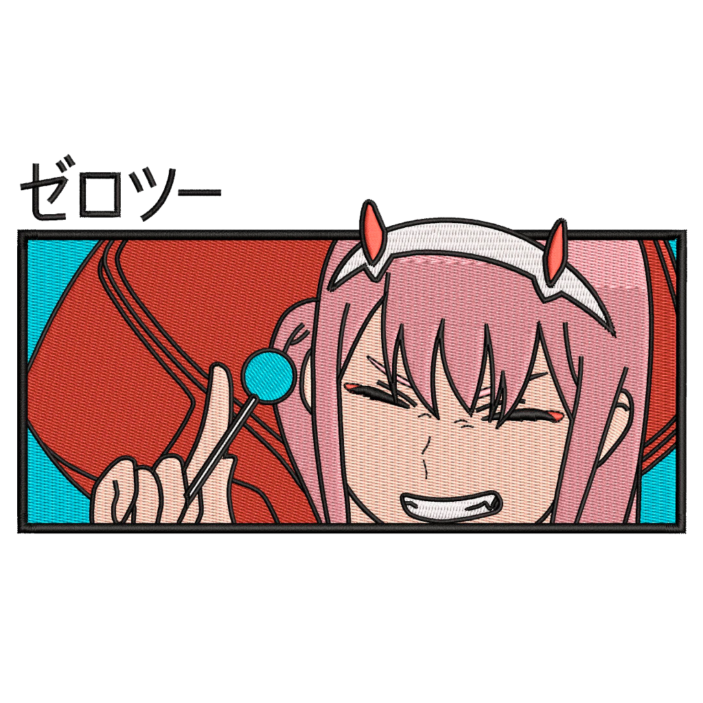 DARLING IN THE FRANXX ZERO TWO RECTANGLE V1 – Bordados Recio