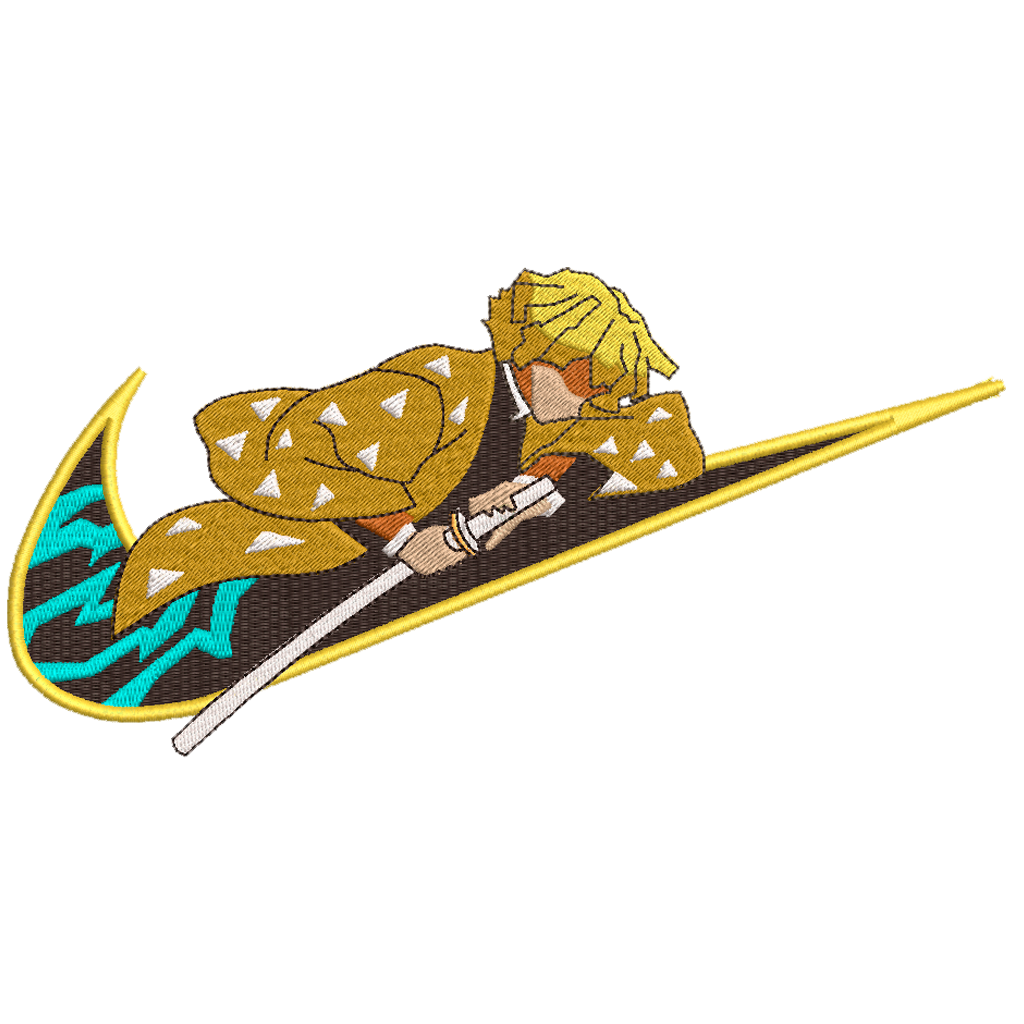 DISEÑO BORDADO ZENITSU SWOOSH