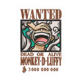 DISEÑO BORDADO BOUNTY MONKEY D LUFFY