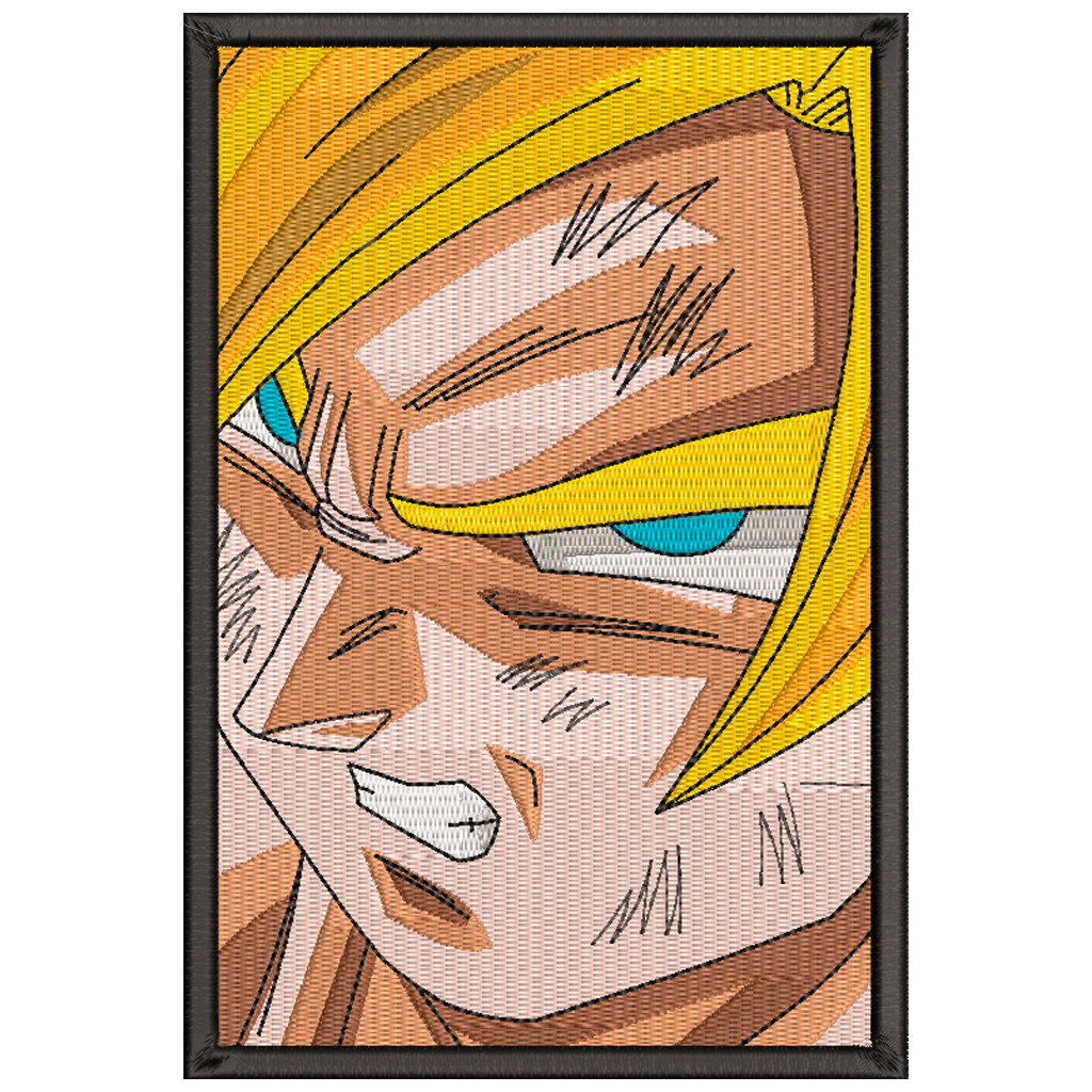 DISEÑO BORDADO GOKU RECTANGLE V3