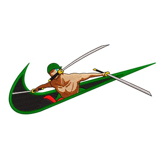 DISEÑO BORDADO ZORO SWOOSH V2