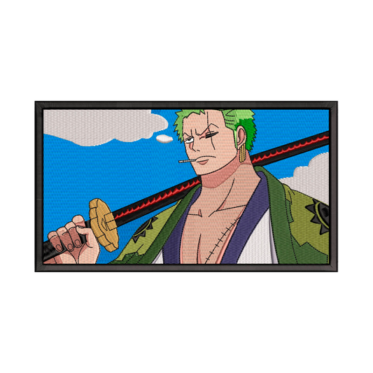 DISEÑO BORDADO ZORO BOX