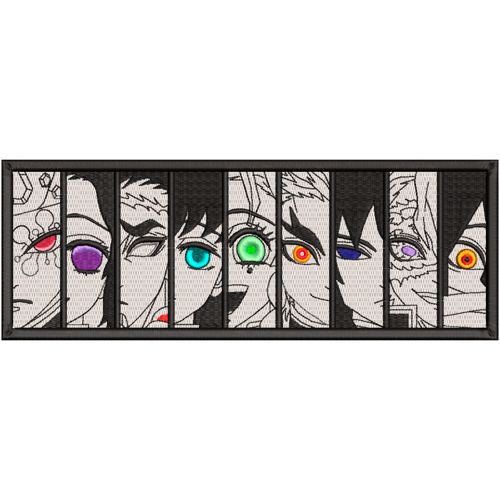 DISEÑO BORDADO HASHIRA GANG BOX