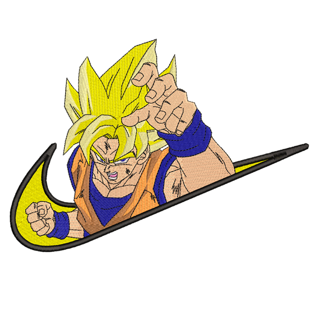 DISEÑO BORDADO GOKU SS SWOOSH