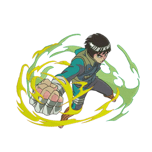 DISEÑO BORDADO ROCK LEE