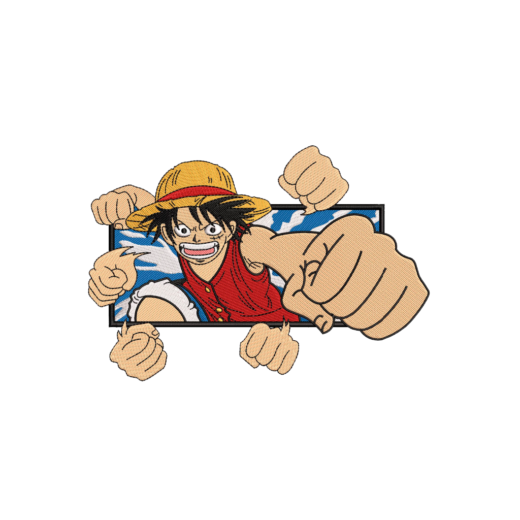 DISEÑO BORDADO LUFFY BOX