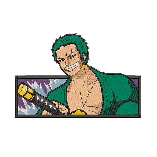DISEÑO BORDADO ZORO RECTANGLE