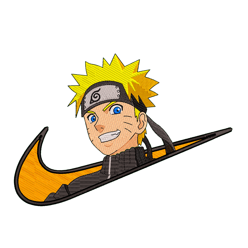 DISEÑO BORDADO NARUTO SWOOSH