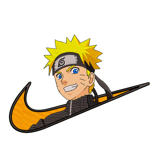 DISEÑO BORDADO NARUTO SWOOSH