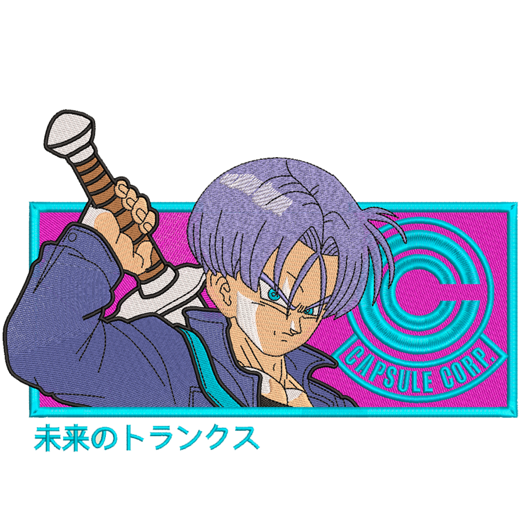 DISEÑO BORDADO FUTURE TRUNKS RECTANGLE