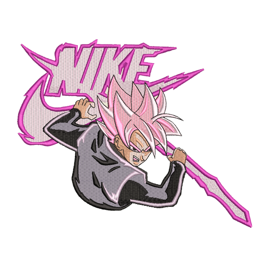 DISEÑO BORDADO SUPER SAIYAN ROSE NK