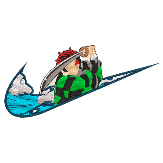 DISEÑO BORDADO TANJIRO SWOOSH