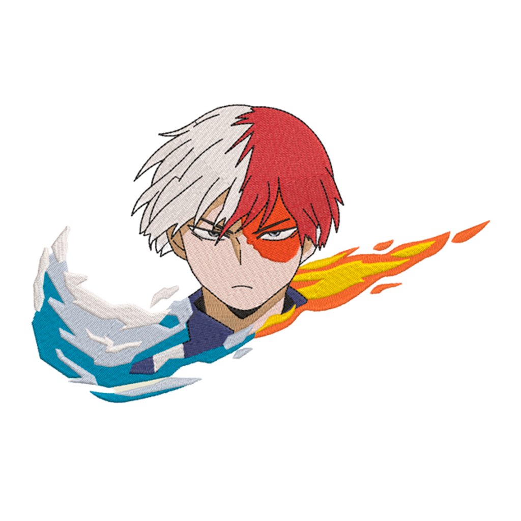 DISEÑO BORDADO TODOROKI LOGO