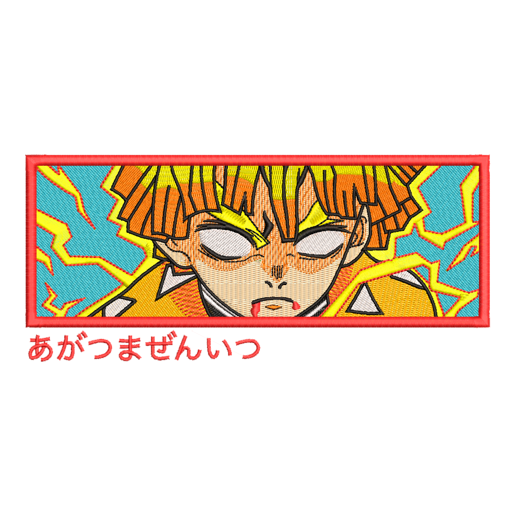 DISEÑO BORDADO ZENITSU RECTANGLE