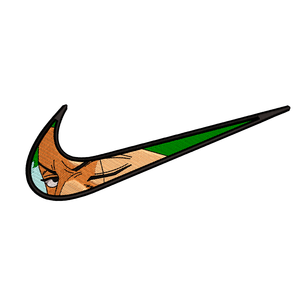 DISEÑO BORDADO ZORO SWOOSH