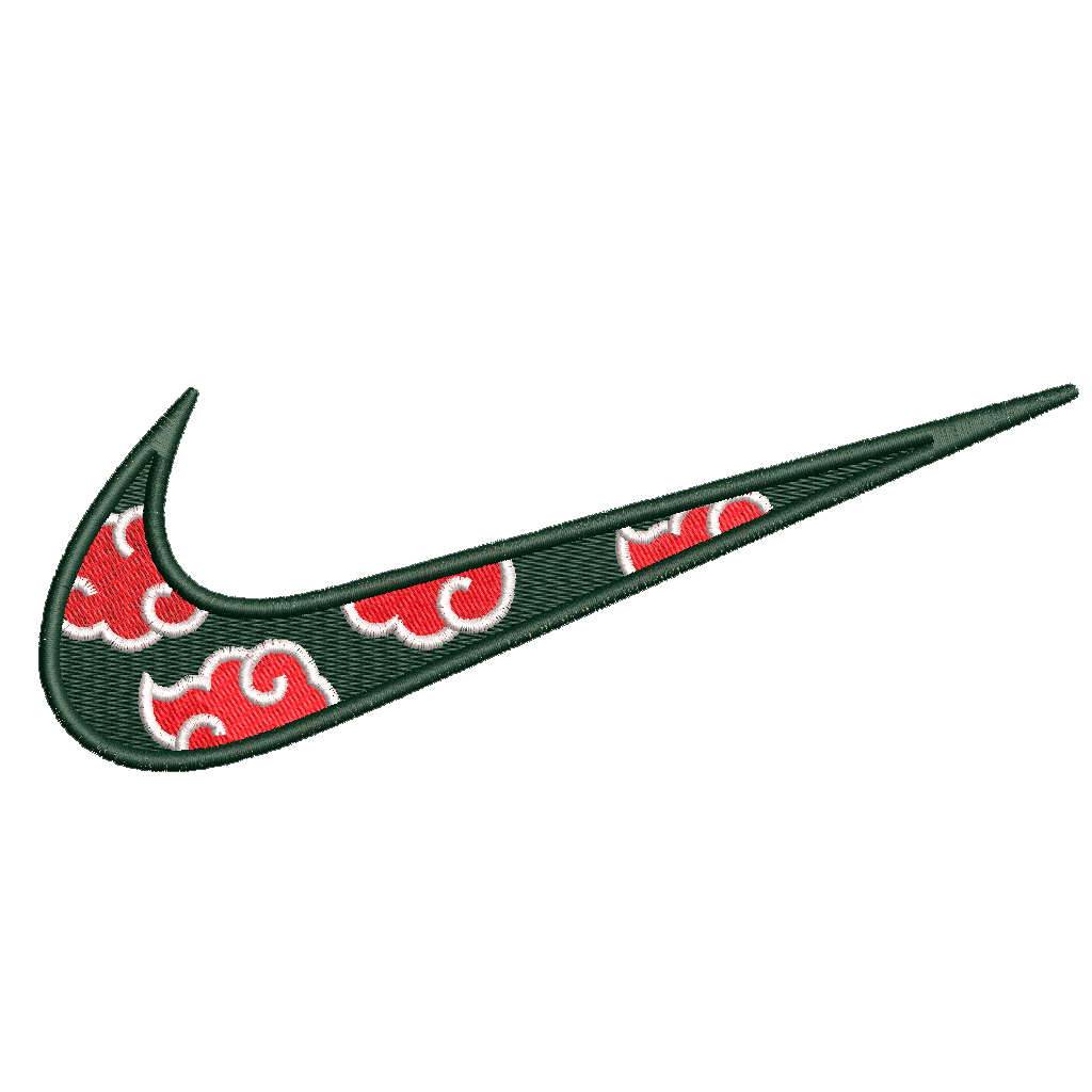 DISEÑO BORDADO AKATSUKI SWOOSH