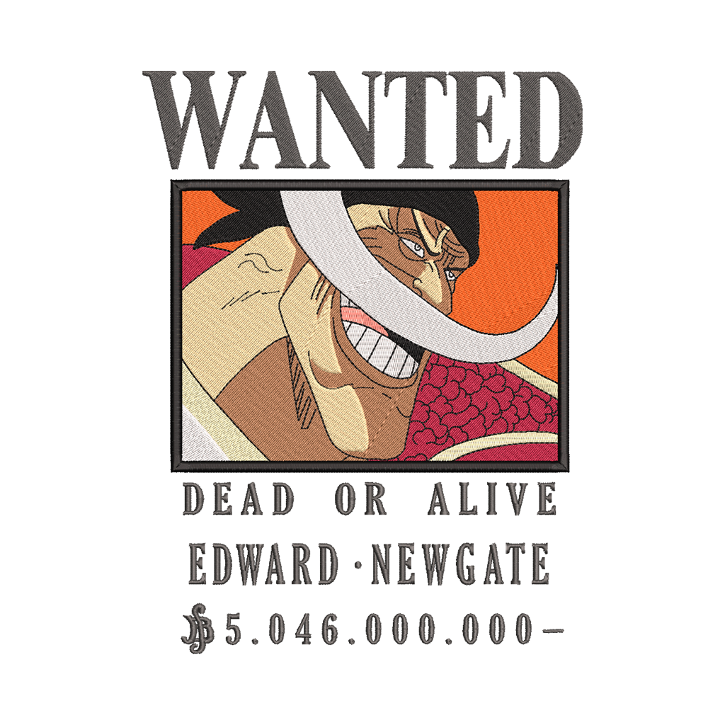 DISEÑO BORDADO WHITE BEARD WANTED