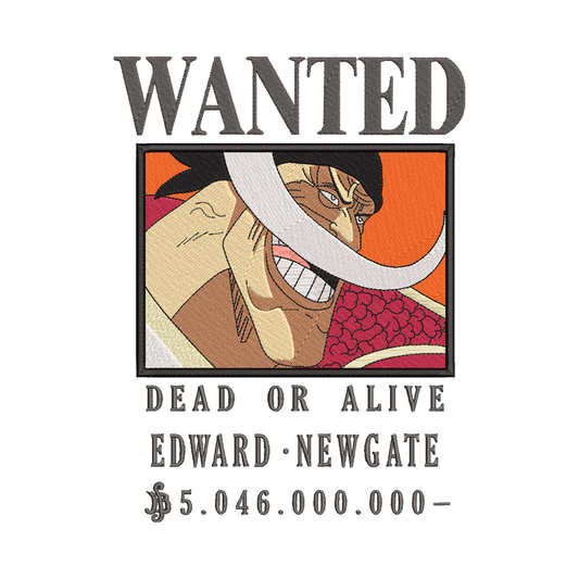 DISEÑO BORDADO WHITE BEARD WANTED